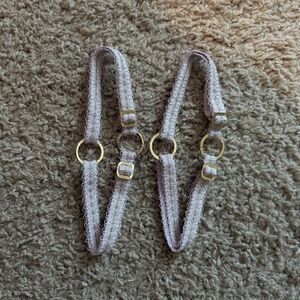 Lounge Caro Lavender Leg Garter Straps Size Medium